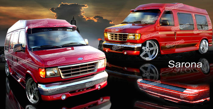 Custom Ford Econoline Van  Body Kit (1992 - 2007) - $1590.00 (Manufacturer Sarona, Part #FD-019-KT)
